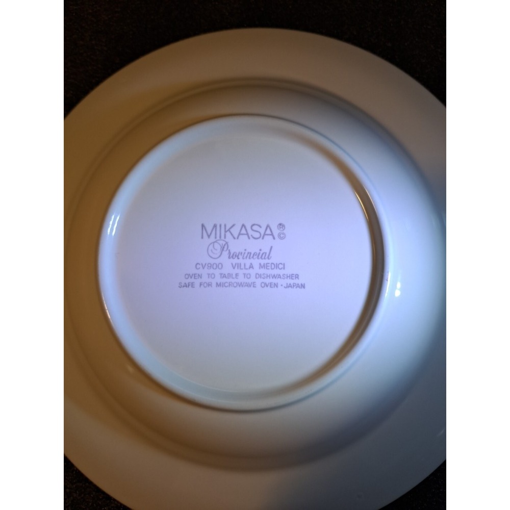 2 VTG Mikasa Provincial Villa Medici Salad Soup Bowls 9.25" Replacement CV900 - Picture 2 of 3